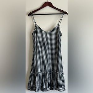Hollister Black and White Checkered Dress